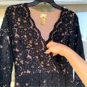 H&M | Dresses | Hm Long Sleeve Black Lace Dress | Poshmark